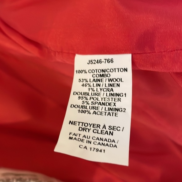 Canadian Designer AndyThéAhn Detailed Jacket & Skirt taupe/ivory. Size 6, New. - Picture 8 of 15